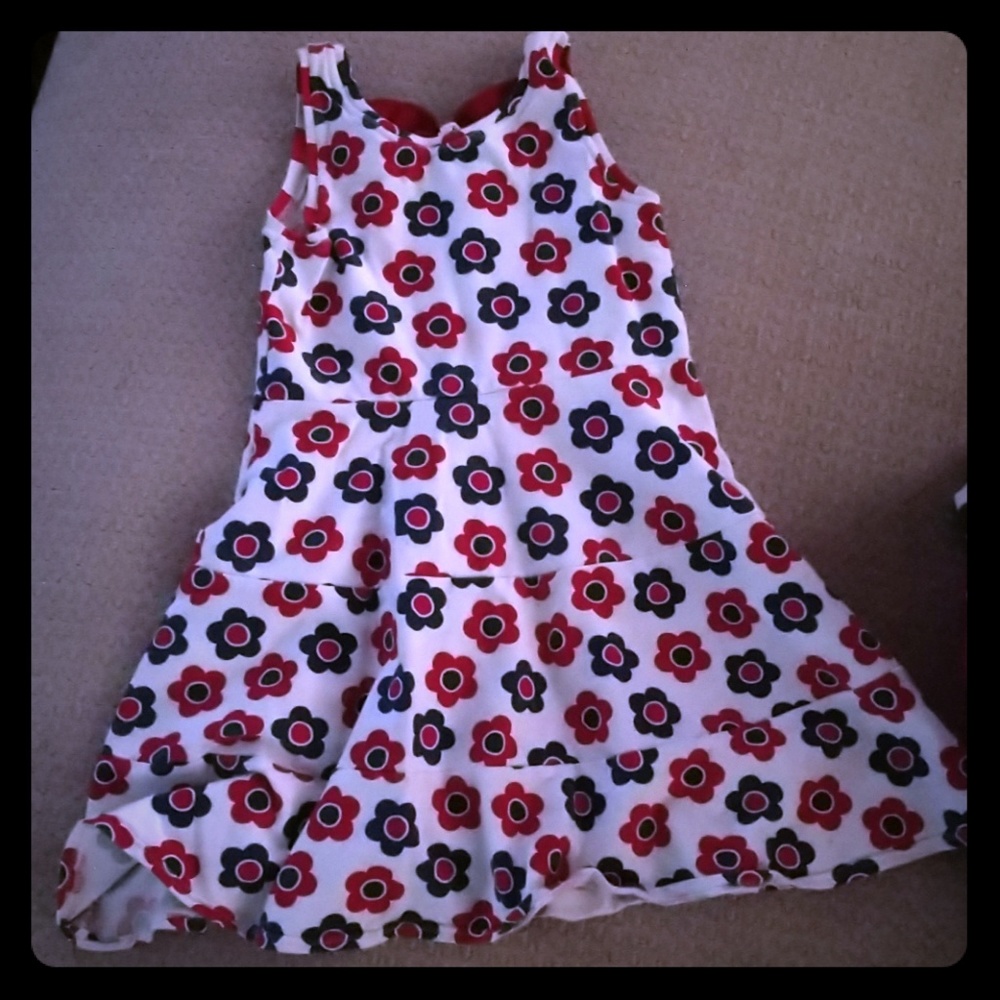 Tiered patriotic dress with bow